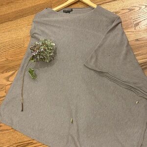 Eileen Fisher Gray Sweater Poncho
